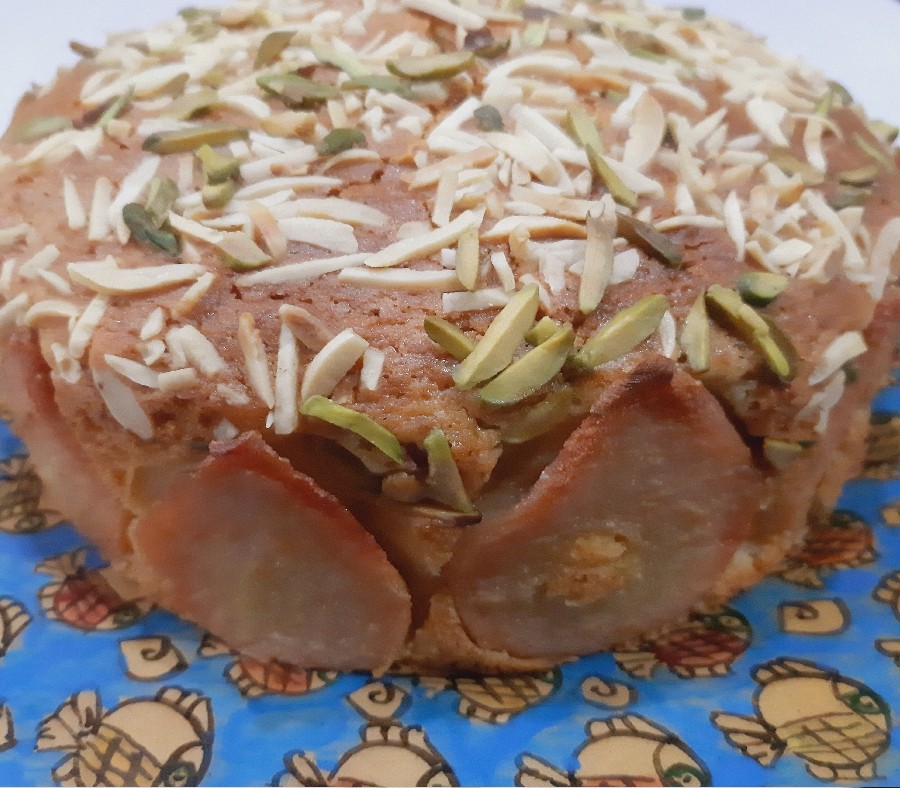 عکس کیک گلابی 