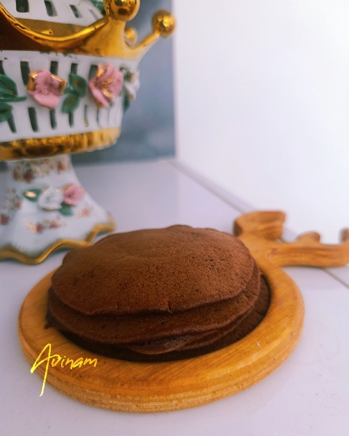 عکس پنکیک شکلاتی فوق پر خاصیت
