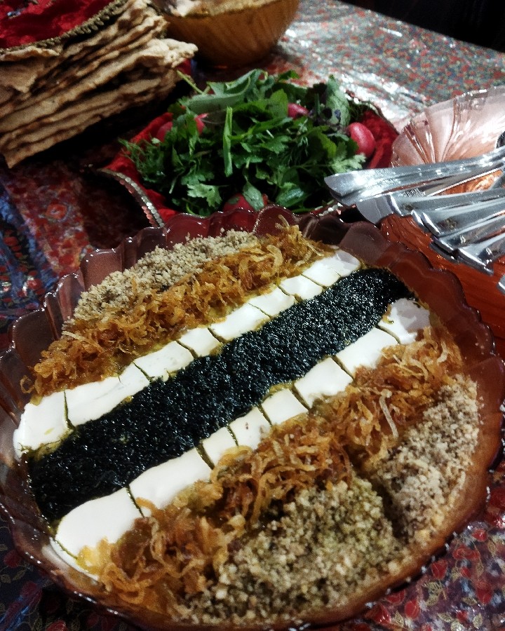 عکس آش بادمجان 