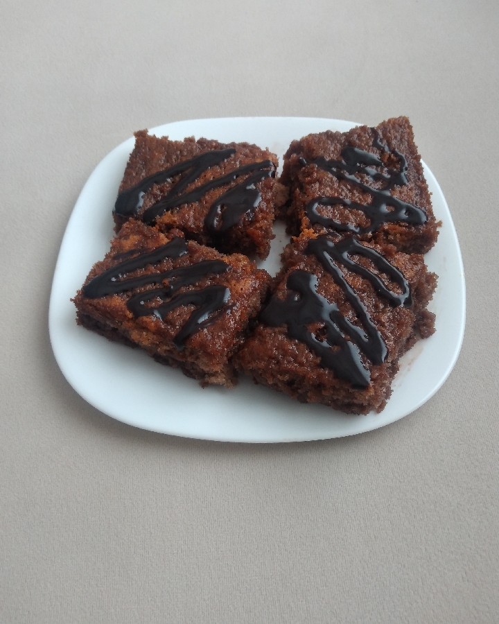عکس کیک خیس شکلاتی