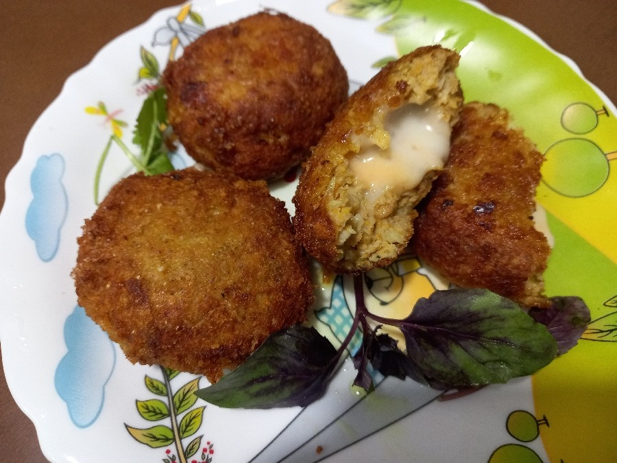 ناگت مرغ پنیری فوق العاده خوشمزه و لذیذ 