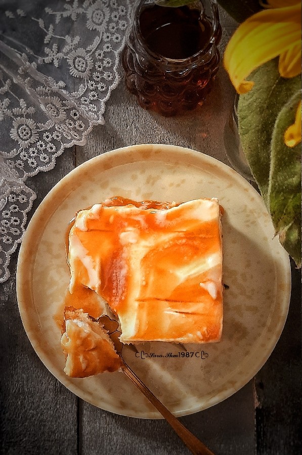 عکس کیک تریلیچه کاراملی
