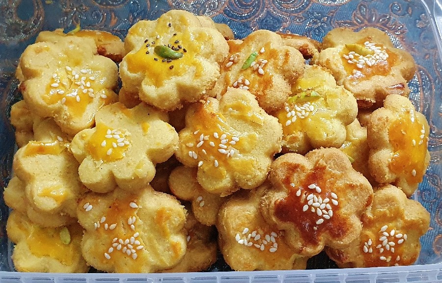 عکس شیرینی پودری نارگیلی