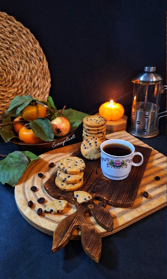 عکس بیسکوییت قهوه