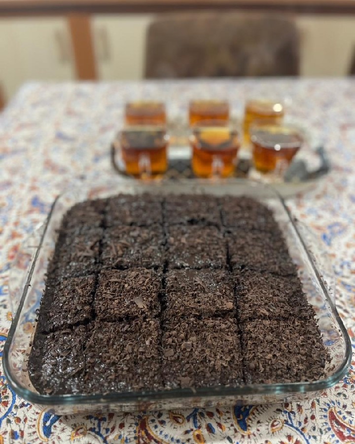 کیک خیس شکلاتی