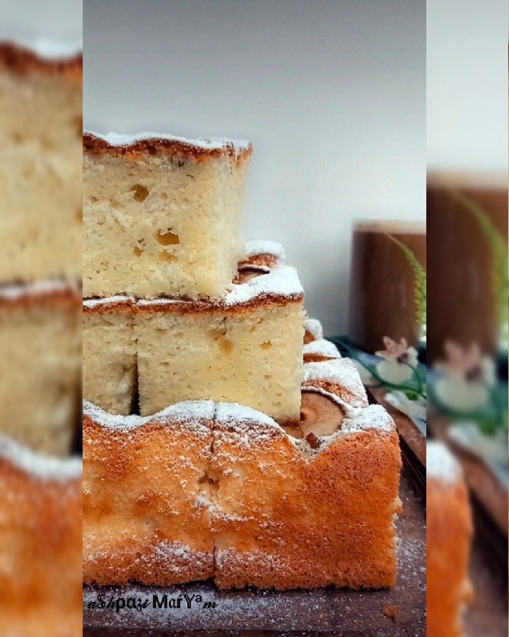 عکس کیک پنبه ای گلابی