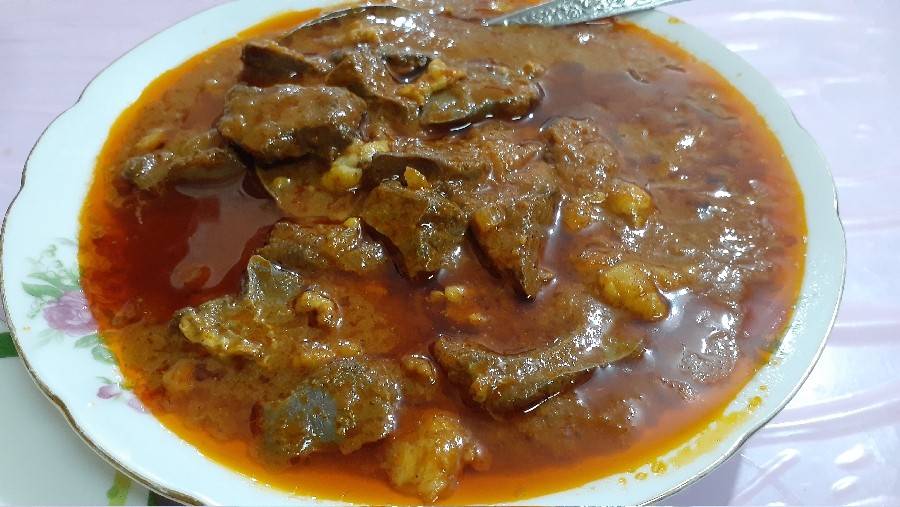 عکس خوراک جگر سفیدبادنبه