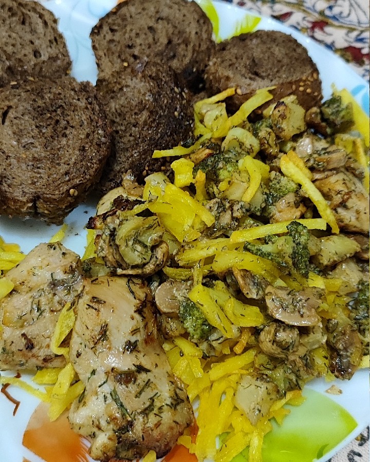 عکس خوراک مرغ رژیمی 