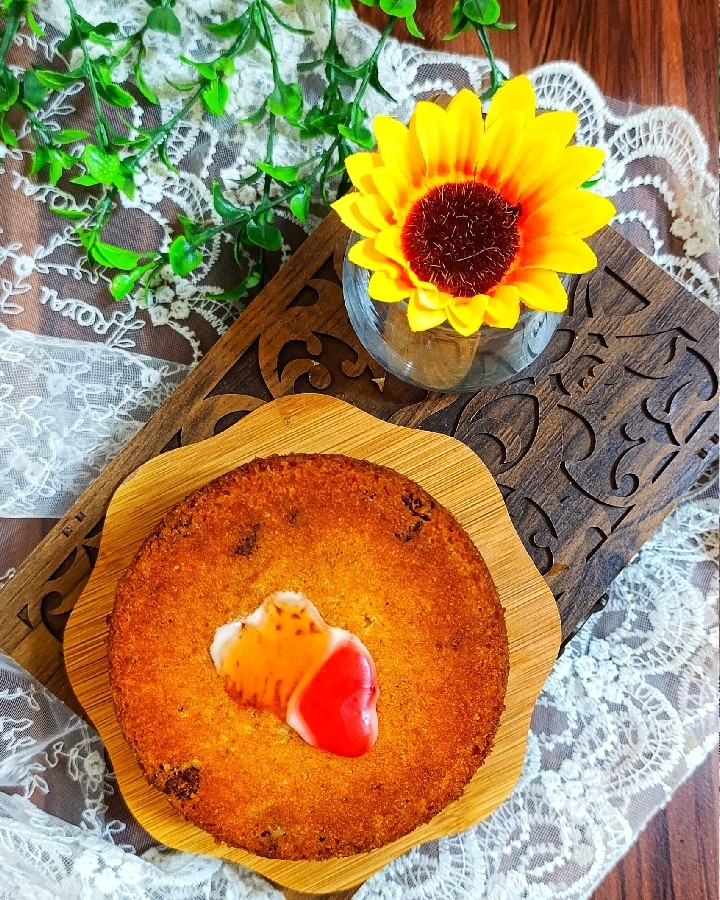 عکس کیک گردویی