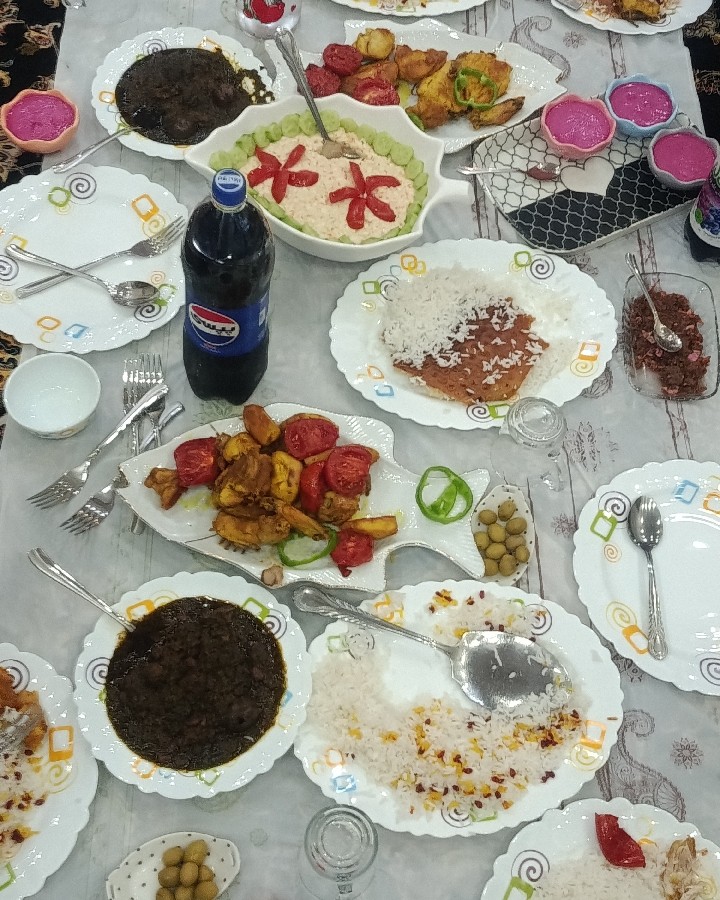 عکس سفره مهمانی