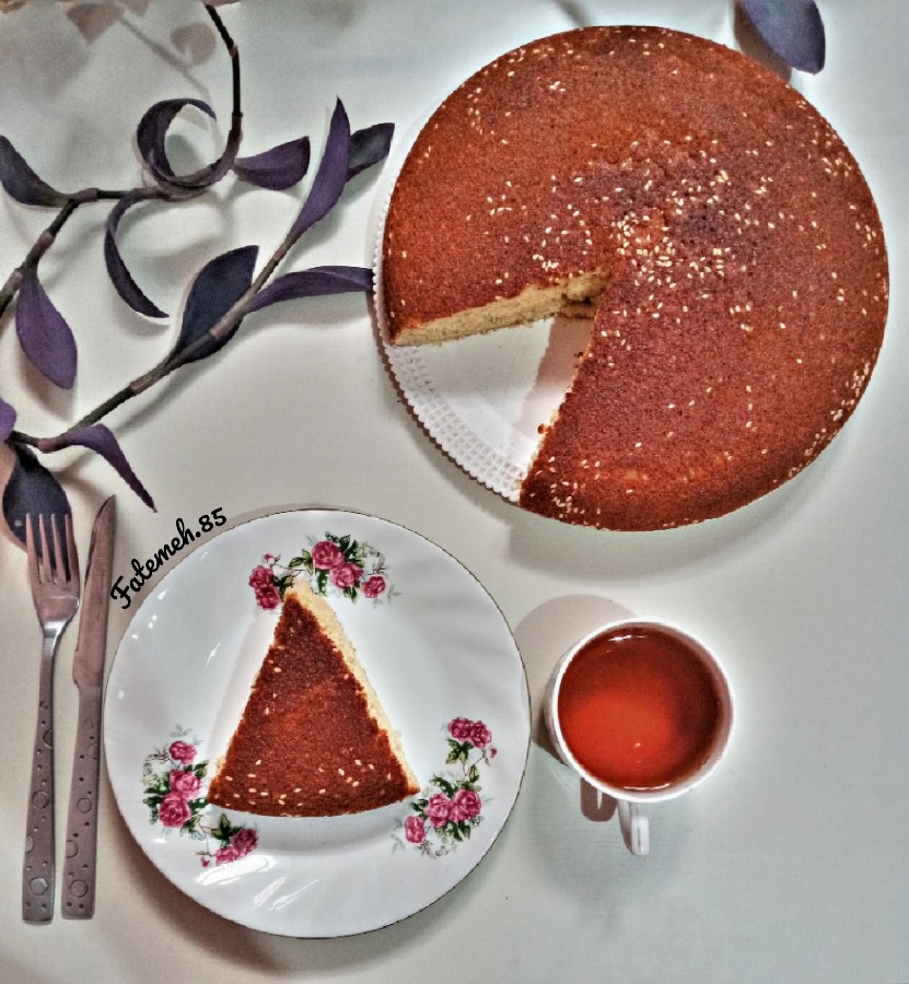 کیک یک تخم مرغی تابه ای