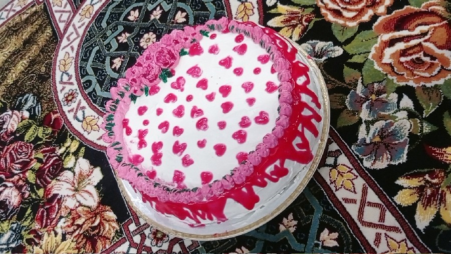 اولین کیکی که پختم⁦