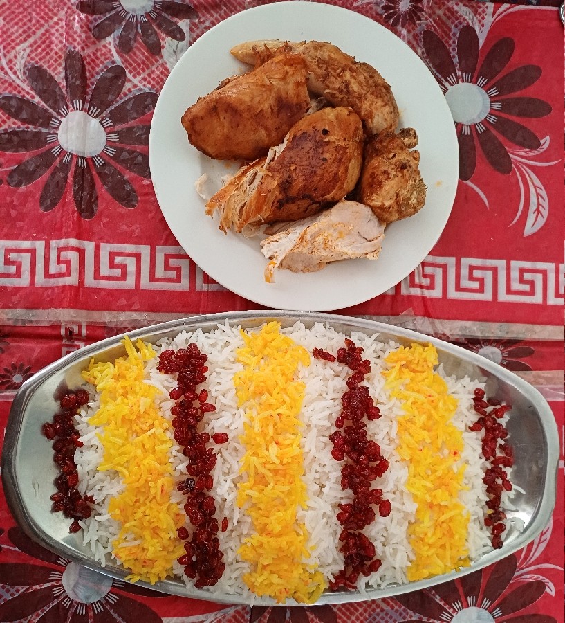 زرشک پلو با مرغ خوشمزه??