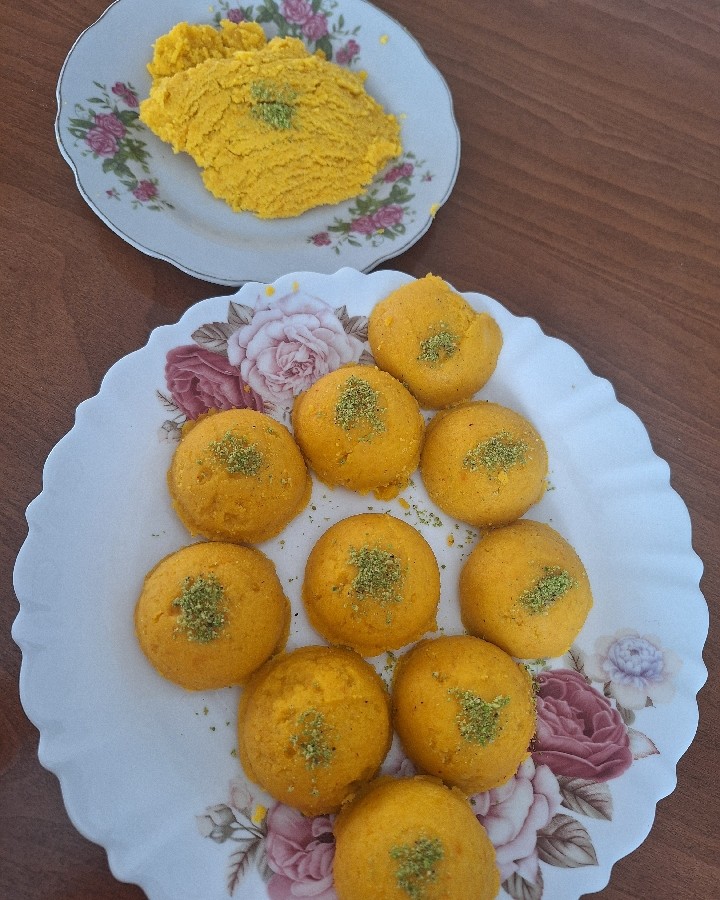 عکس حلواکفگیر زعفرانی