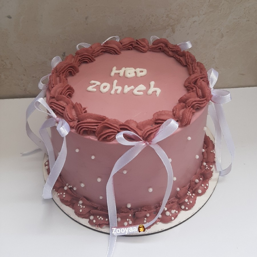 عکس کیک خامه ای