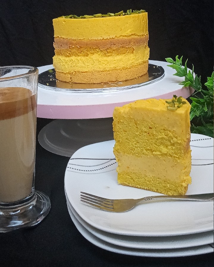 چیز کیک زعفرانی