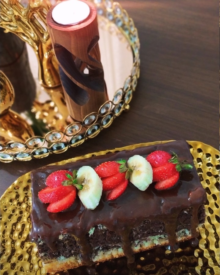 عکس کیک دو رنگ 
