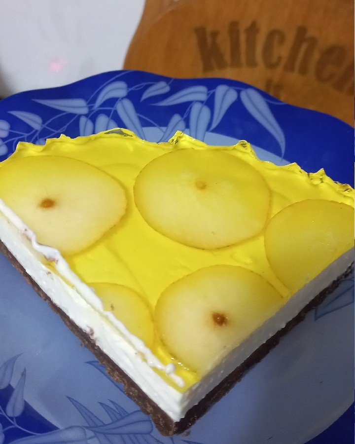 عکس چیزکیک گلابی