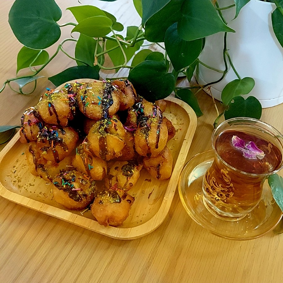 عکس پیراشکی لقمه ای (توپی)