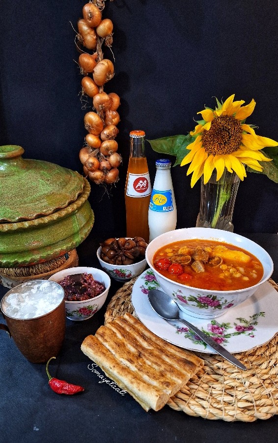 عکس آبگوشت با غوره (آبگوشت تابستان)