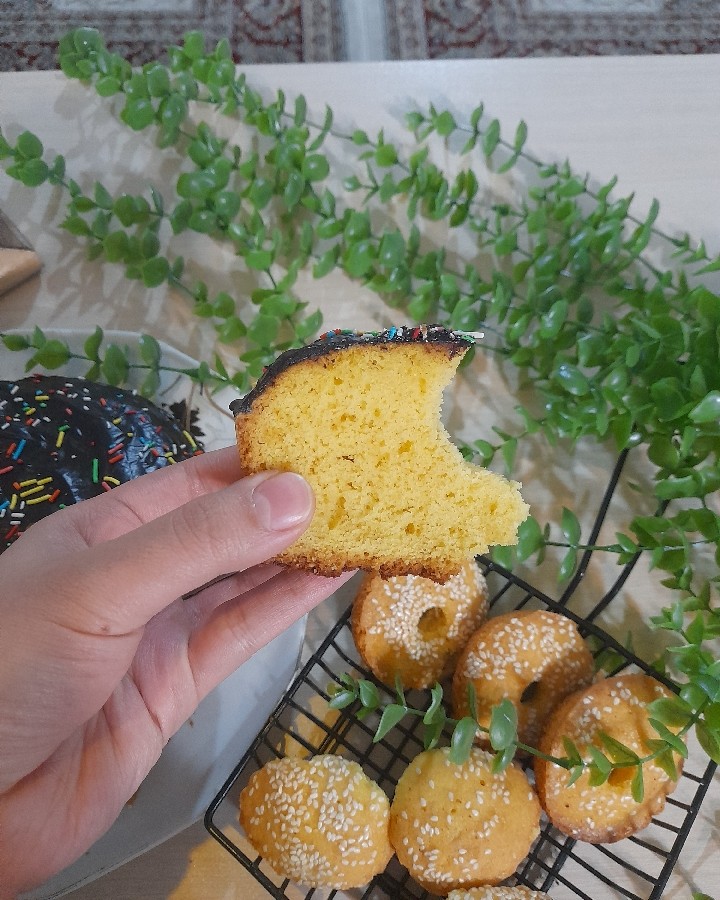 عکس کیک اسفنجی با گاناش شکلاتی???