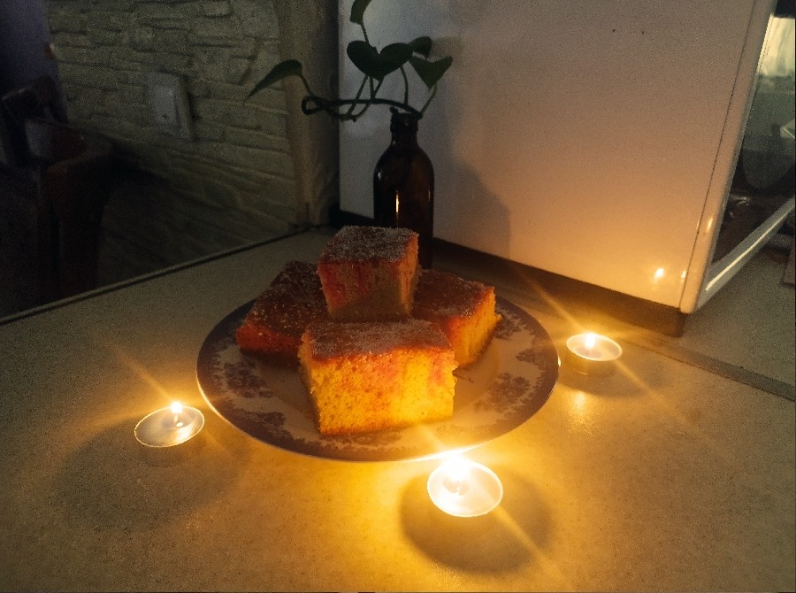 ژلو کیک دو رنگ
