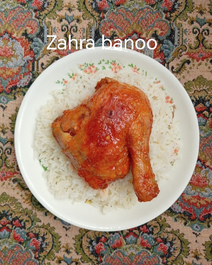 عکس چلو مرغ.
