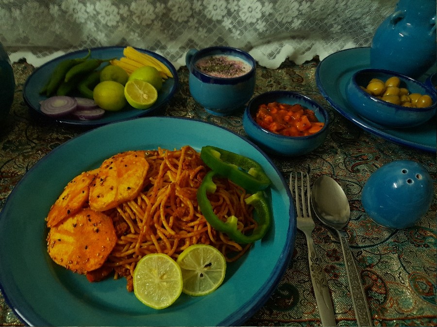 عکس ماکارونی ساده