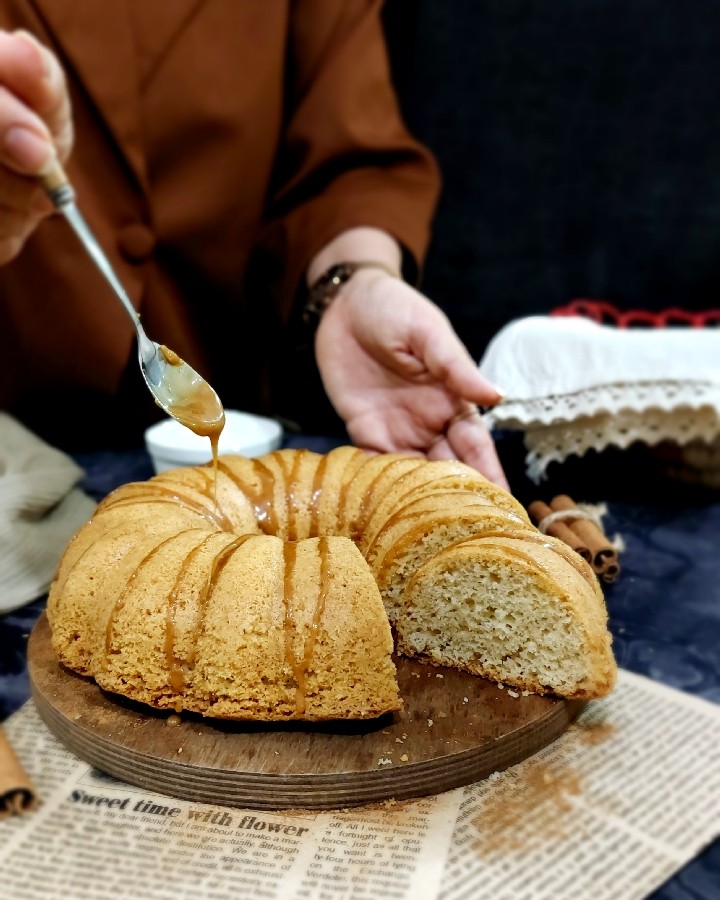 عکس کیک دارچینی
