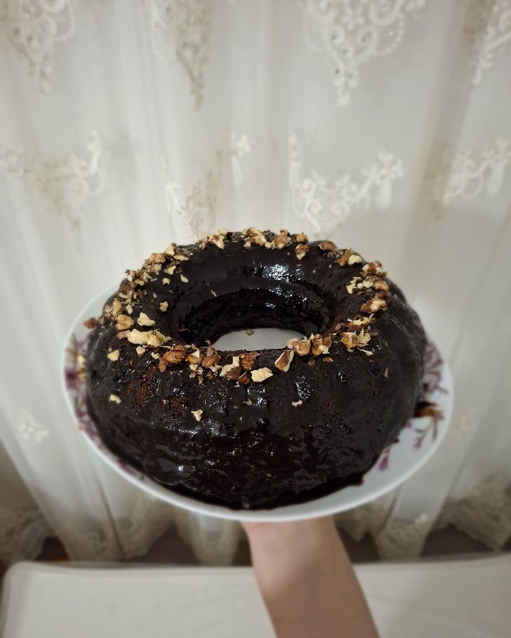 عکس کیک خیس شکلاتی