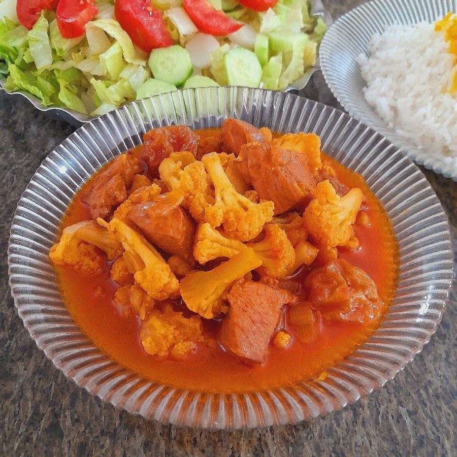 عکس خورشت گل کلم