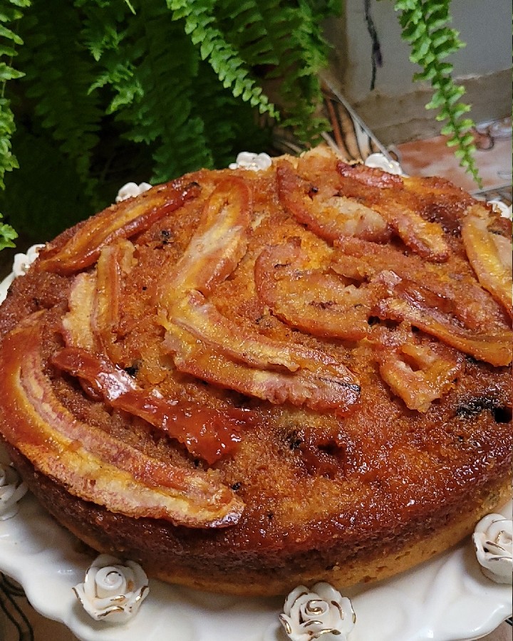 کیک کارامل موزی