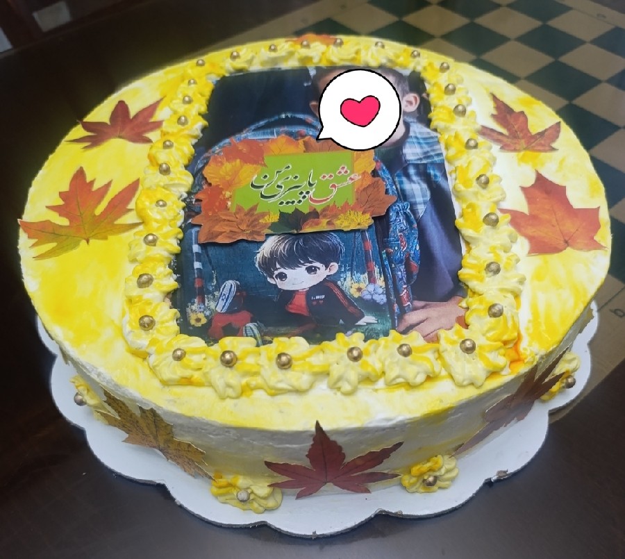 کیک سفارشی پاییزی 