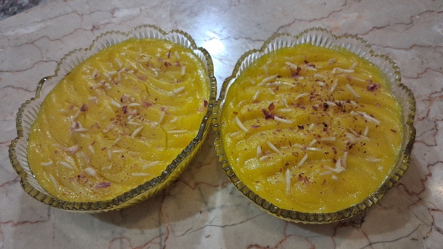 عکس حلواآردبرنج عجله ای ولی خوشمزه