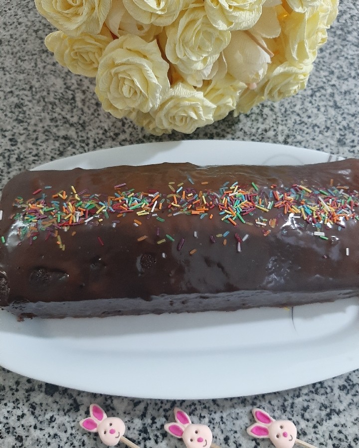 عکس کیک شکلاتی ساده
