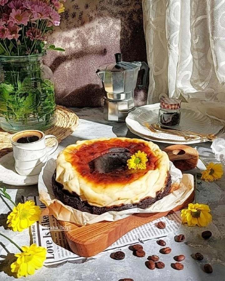 عکس چیز کیک براونی