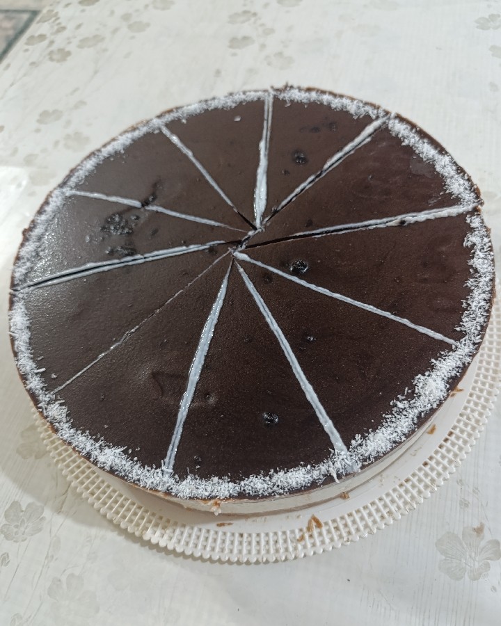 عکس چیز کیک شکلاتی 