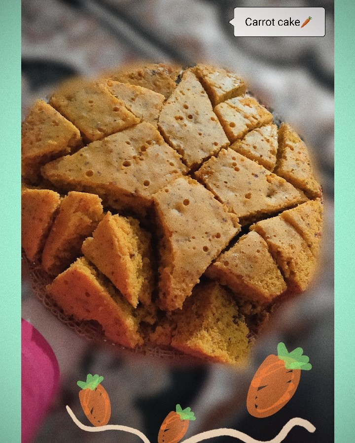 کیک هویج گردو