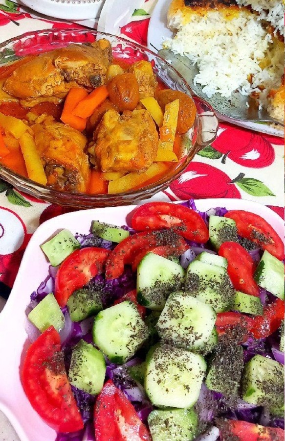 عکس خوراک مرغ رژیمی