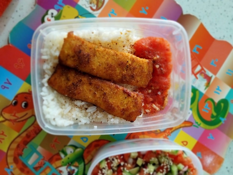 عکس کوبیده مرغ تغذیه سالم برای ناهارپسرادرمدرسه