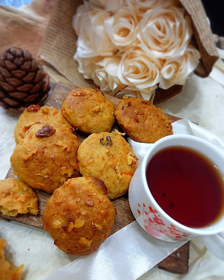 عکس کوکی هویج گردو