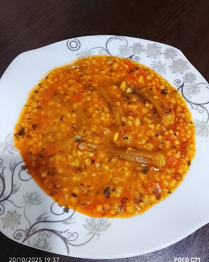 آش بلغور جو