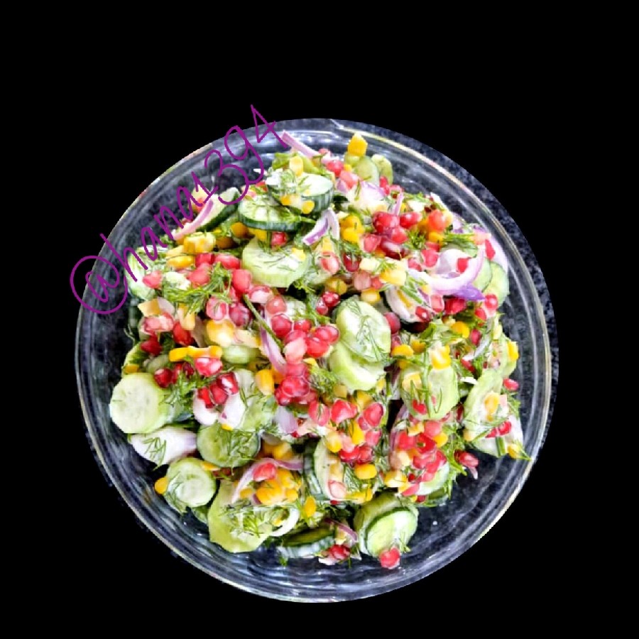 عکس سالاد خیار 