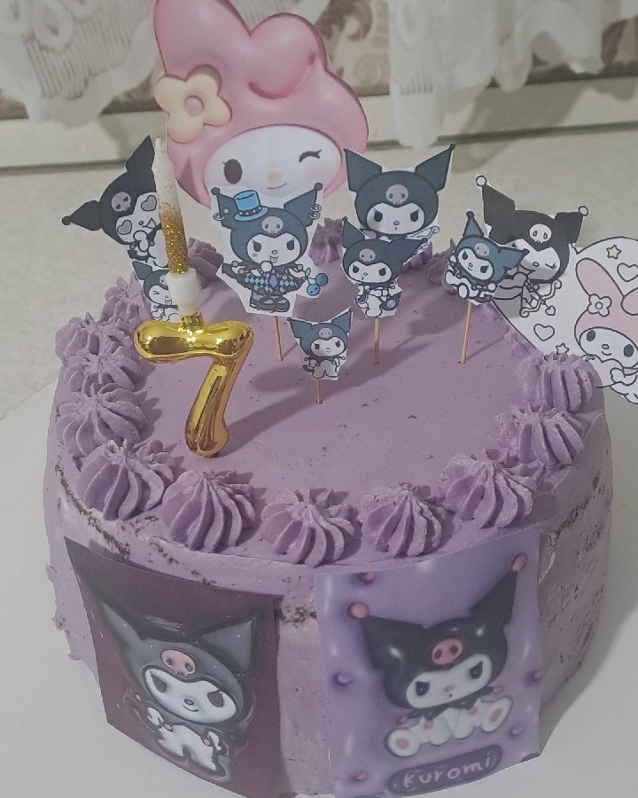 کیک تولددختربزرگم اولین کیک خودم پز