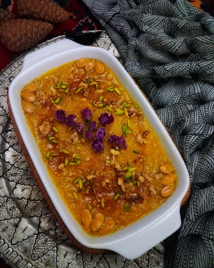 عکس دسر کدو حلوایی