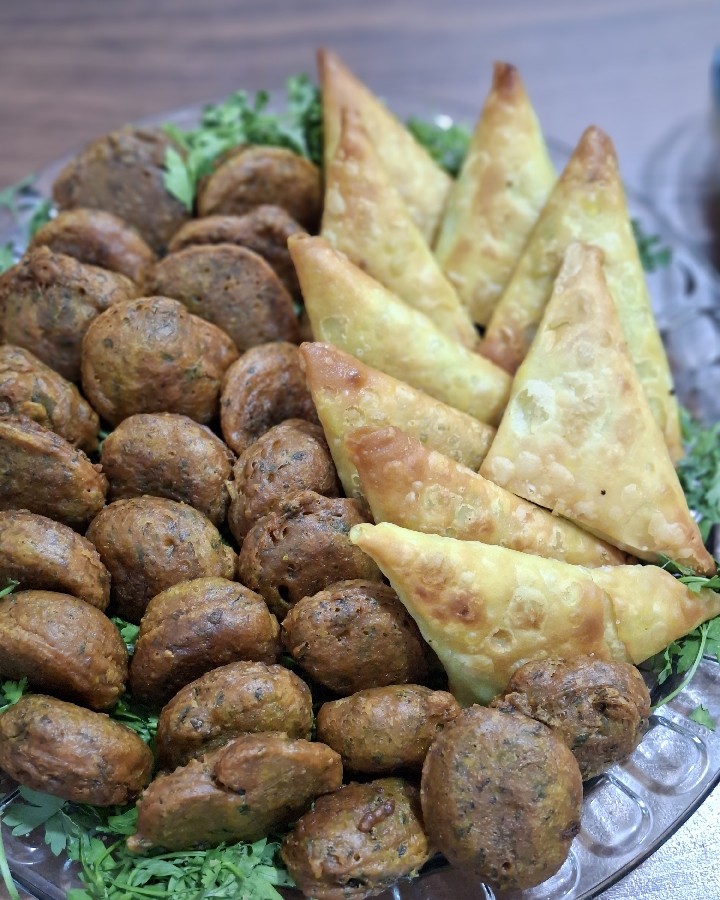 عکس سمبوسه وپاکوره جنوبی تند وخوشمزه