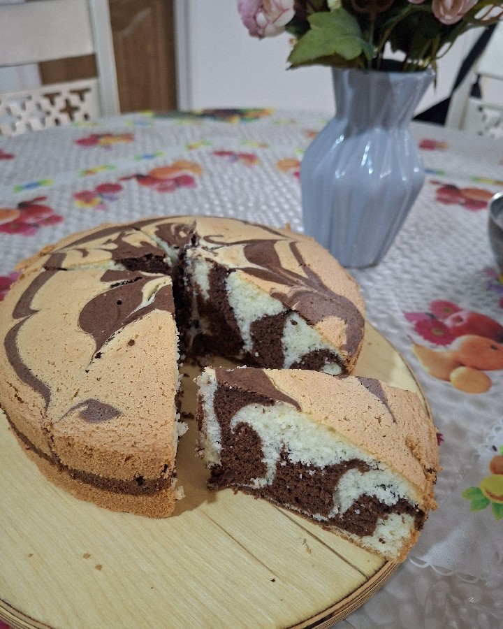 زبرا کیک پنبه ای