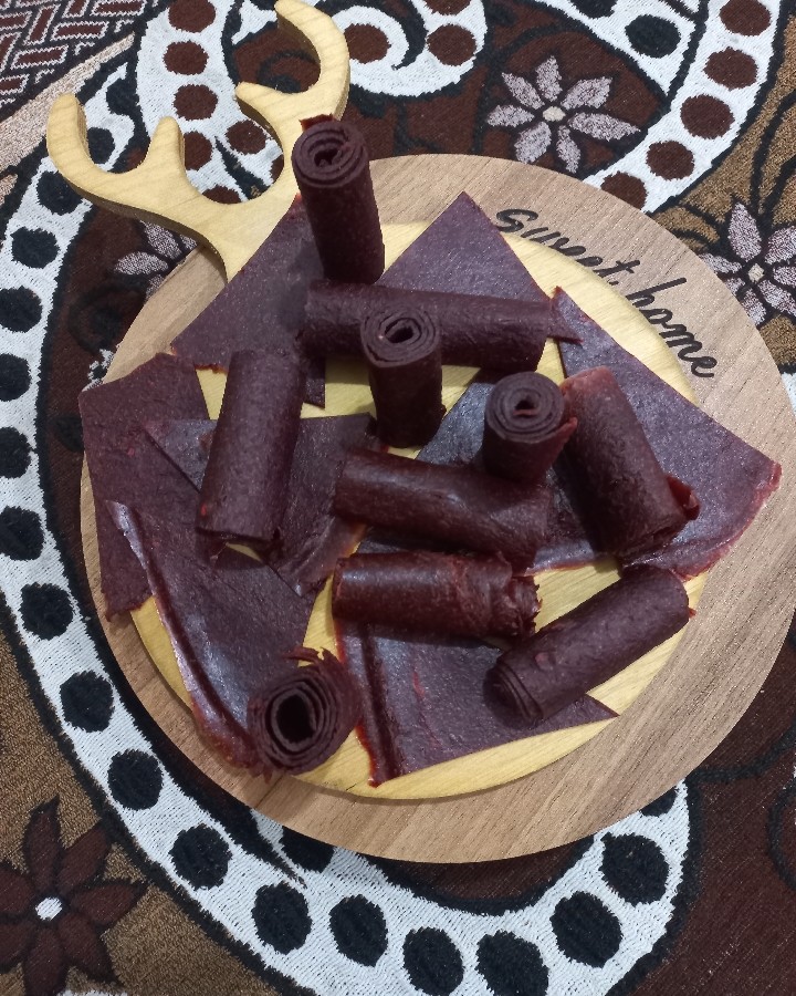 عکس لواشک خونگی چندمیوه ترش?