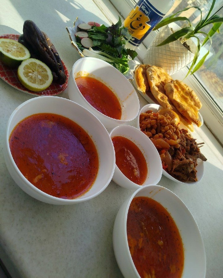 عکس آب گوشت چربو چیلی