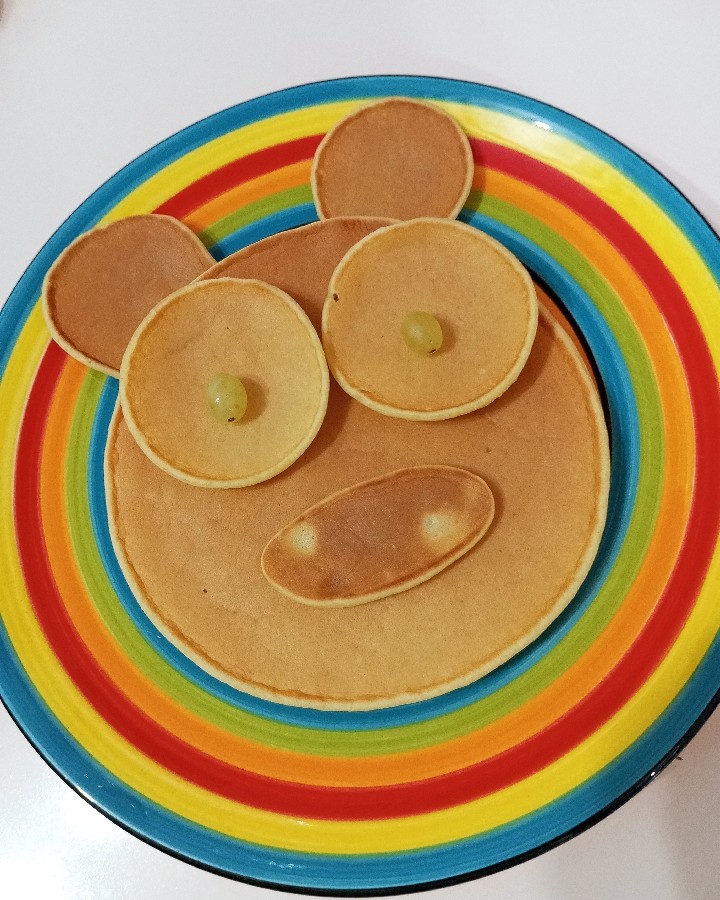 پنکیک صبحانه . برای پسر کوچولوم